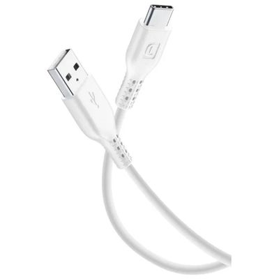 Cellularline Power Cable USB-A a USB-C, 2 m, 15 W, Bianco