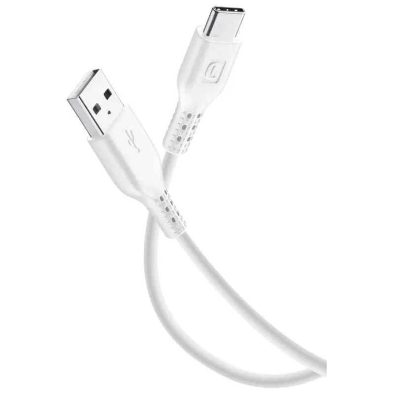Cellularline Power Cable USB-A a USB-C, 2 m, 15 W, Bianco