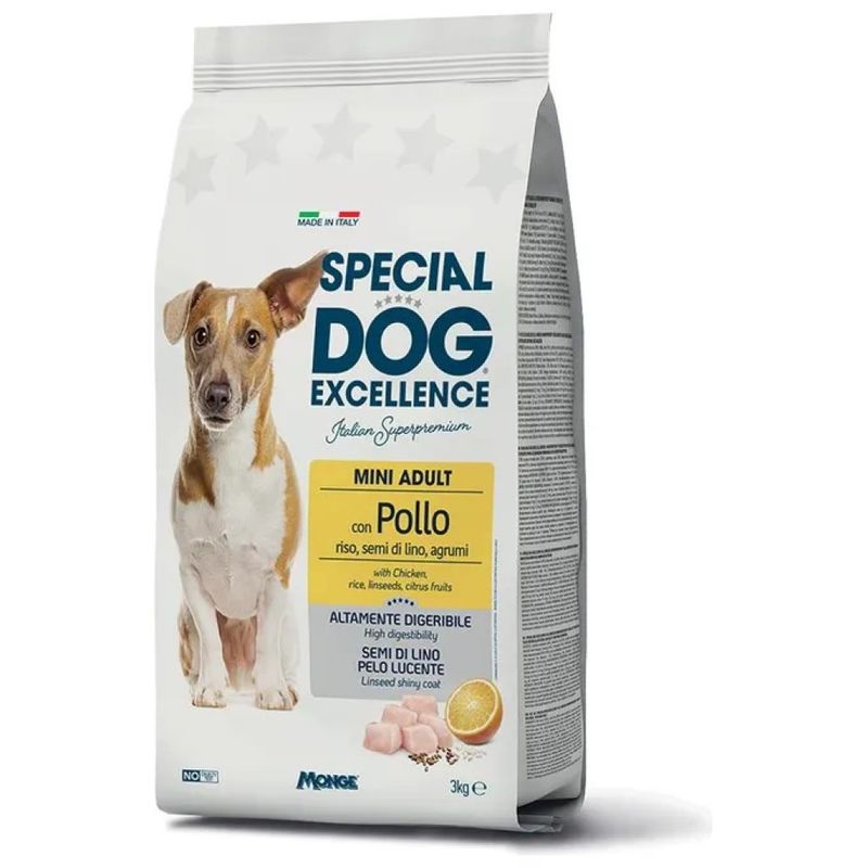 Monge Mini Adult – Alimento completo per cani adulti, 3 kg