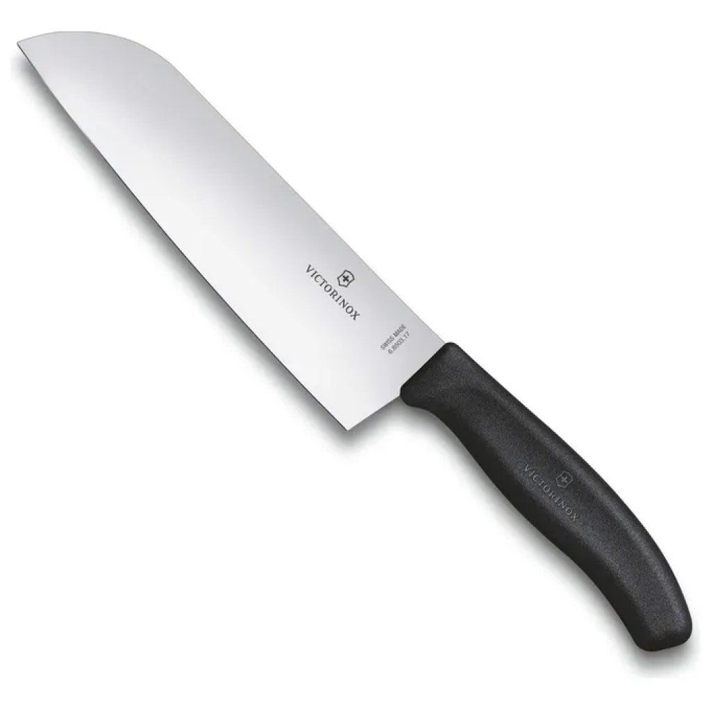 Victorinox 6.8503.17B Swiss Classic Coltello Santoku Lama 17 cm Acciaio Inox colore Nero