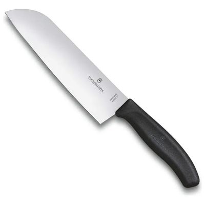 Victorinox 6.8503.17B Swiss Classic Coltello Santoku Lama 17 cm Acciaio Inox colore Nero