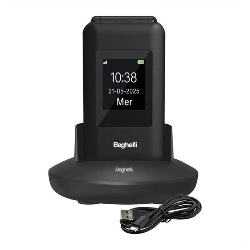 Beghelli SLV41 Telefono per Anziani 4G Nero