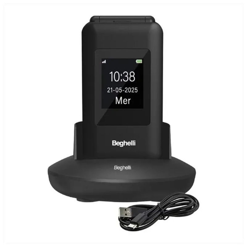 Beghelli SLV41 Telefono per Anziani 4G Nero