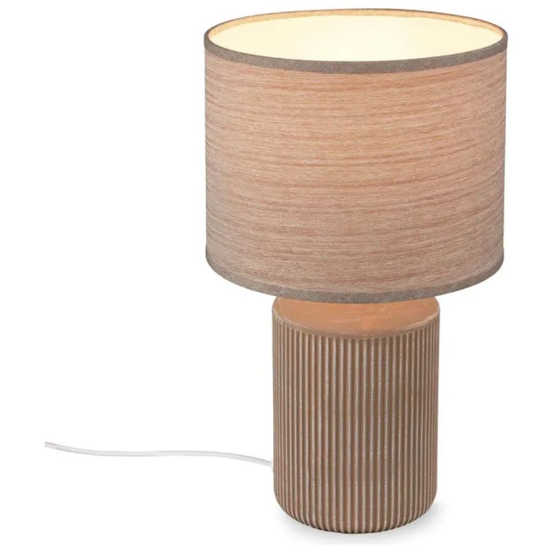 Briloner BT10038 Lampada da tavolo in ceramica marrone