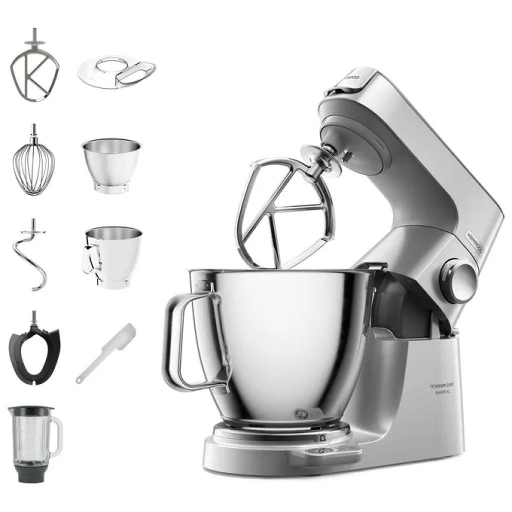 Kenwood Titanium Chef Baker XL – Impastatrice Planetaria 1200 W con Bilancia