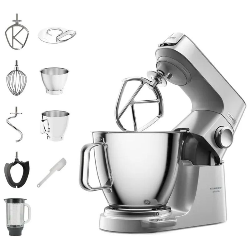 Kenwood Titanium Chef Baker XL – Impastatrice Planetaria 1200 W con Bilancia