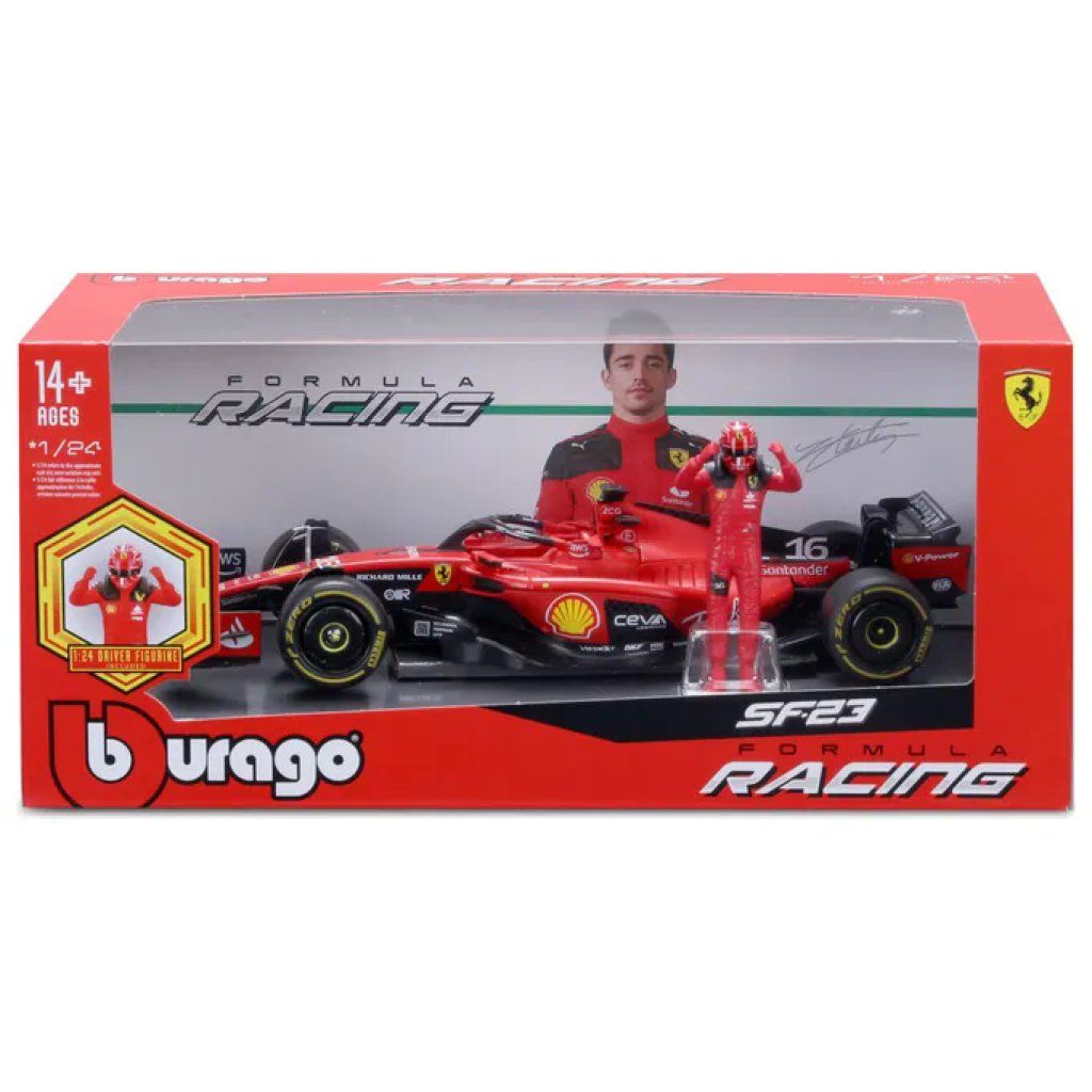 Bburago Ferrari SF-23 #16 Charles Leclerc F1 2023, modellino 1:24