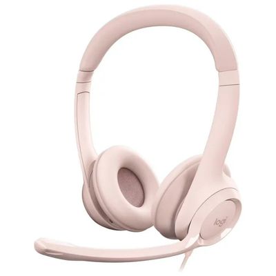 Logitech H390 Cuffie cablate USB-A con microfono, rosa