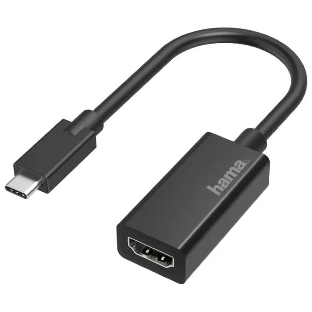 Hama 00200315 Adattatore USB-C a HDMI 4K, cavo 10 cm, nero