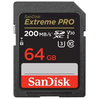 SanDisk SDSDXXU-064G-GN4IN Extreme PRO SD Card SDXC 64GB 200MB-s UHS-I U3 V30 Classe 10 colore Nero SanDisk SDSDXXU-064G-GN4IN Extreme PRO SD Card SDXC 64GB 200MB-s UHS-I U3 V30 Classe 10 colore Nero