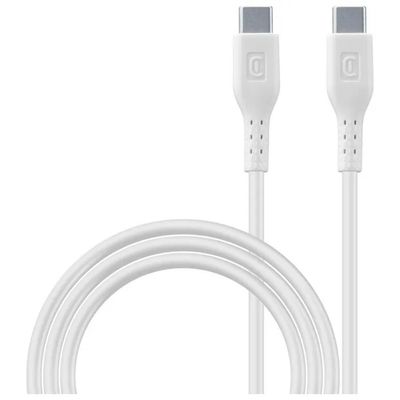 Cellularline Cavo USB-C a USB-C 45W 5A, 1 m, Bianco