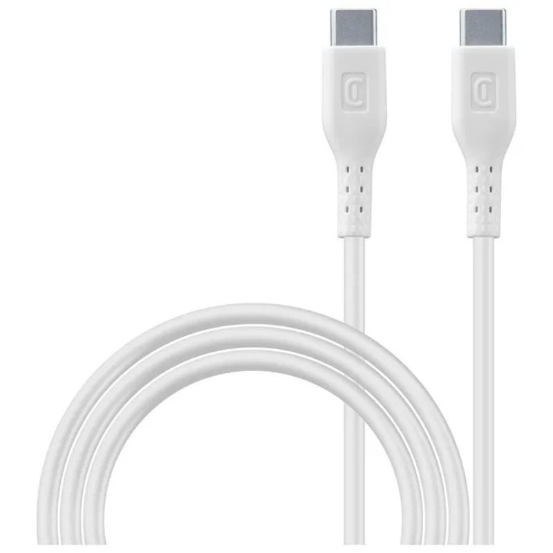 Cellularline Cavo USB-C a USB-C 45W 5A, 1 m, Bianco