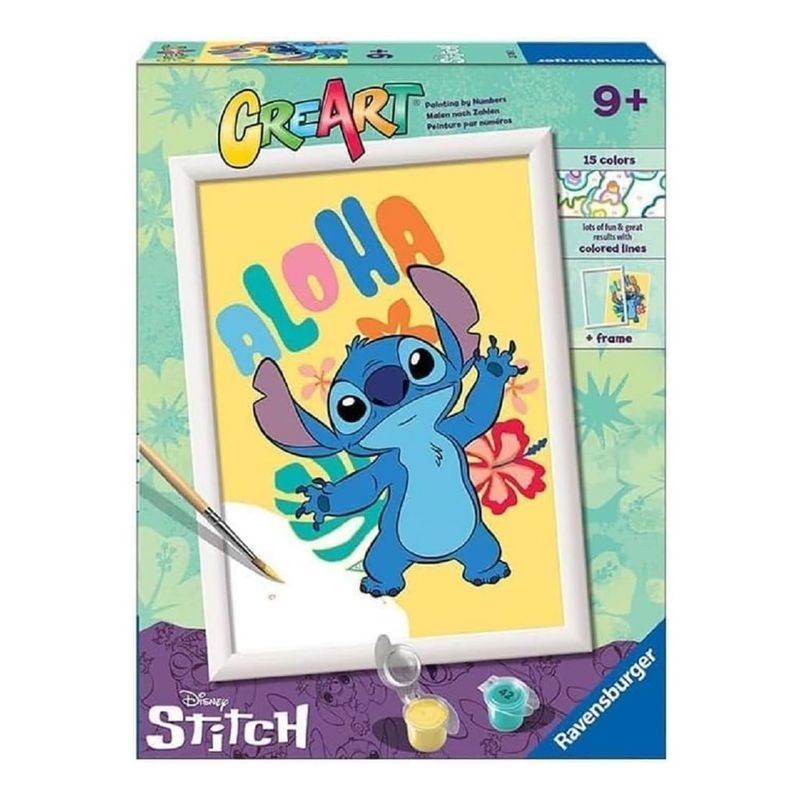 Ravensburger CreArt Aloha Stitch – Dipingi con i Numeri