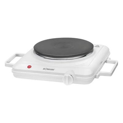 Bomann EKP 5027 CB Fornello Elettrico da Tavolo 1500 W, Bianco