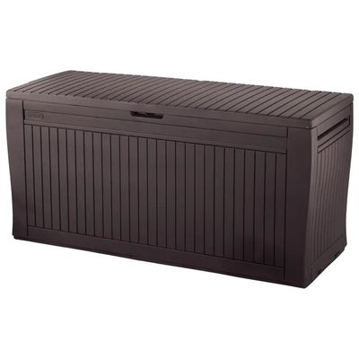 Keter Comfy 270 L – Baule da giardino marrone con seduta