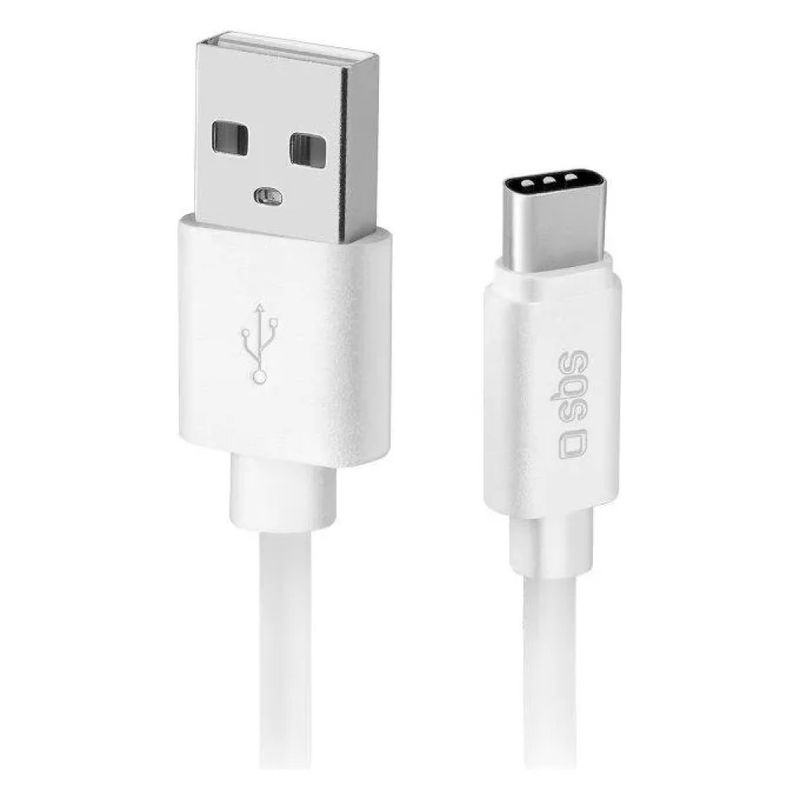 SBS Polo Cavo USB-A a USB-C 1 m Bianco