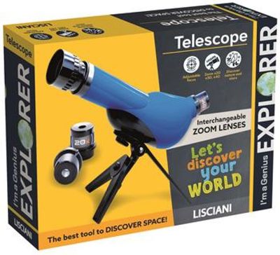Lisciani I'm a Genius Explorer – Telescopio per bambini con treppiede blu Lisciani I'm a Genius Explorer – Telescopio per bambini con treppiede blu
