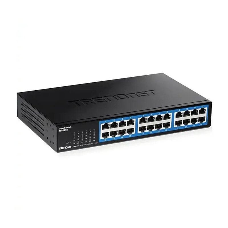 TRENDnet TEG-S25D Switch Gigabit a 24 porte, rackmount, senza ventola
