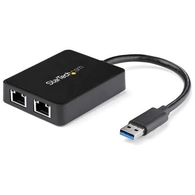 StarTech.com USB32000SPT – Adattatore USB 3.0 a doppia porta Ethernet Gigabit
