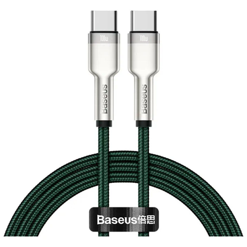 Baseus Cafule Series Metal Cavo USB-C a USB-C 100W, 2 m, Verde