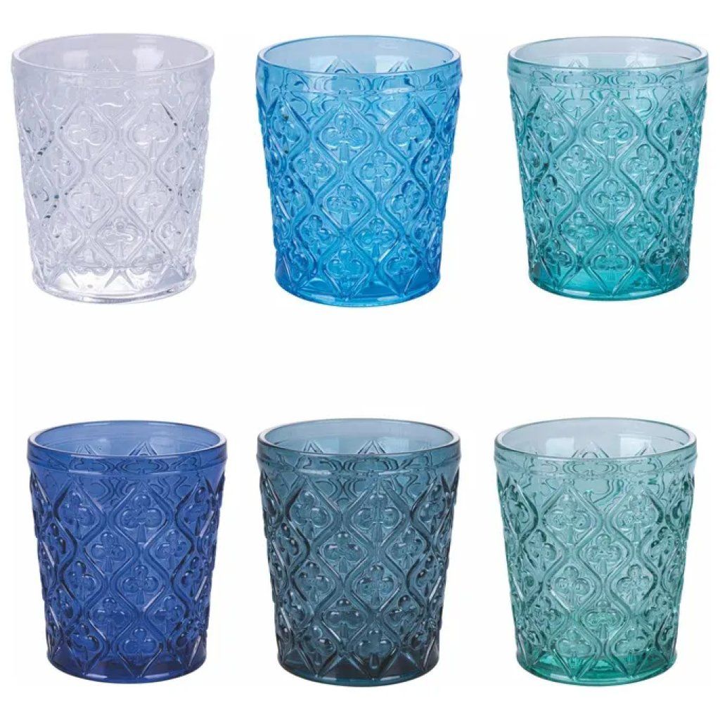 VDE TIVOLI 1996 Villa d’Este Marrakech Ocean – Set 6 bicchieri acqua in vetro, 325 ml VDE TIVOLI 1996 Villa d’Este Marrakech Ocean – Set 6 bicchieri acqua in vetro, 325 ml