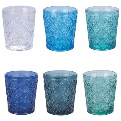 VDE TIVOLI 1996 Villa d’Este Marrakech Ocean – Set 6 bicchieri acqua in vetro, 325 ml