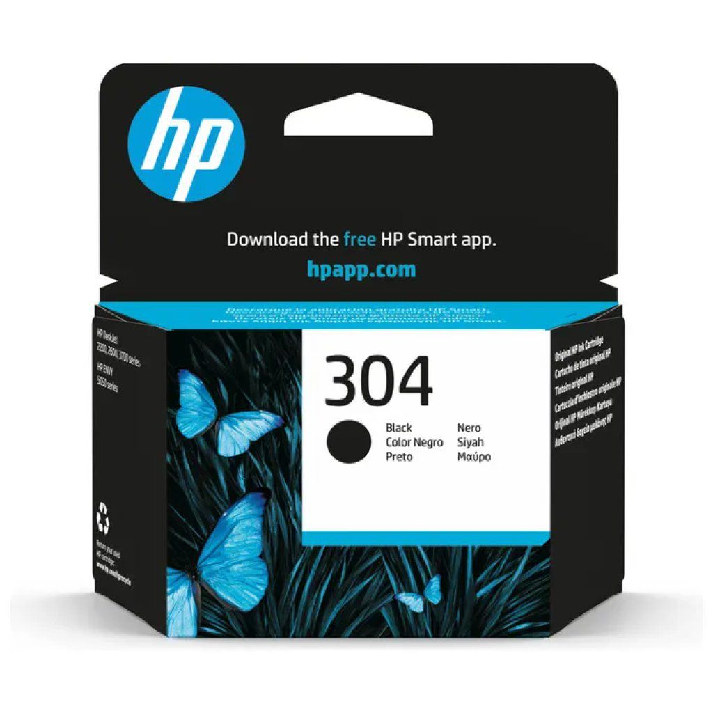 HP Cartuccia HP 304 Nera Originale – Fino a 120 Pagine