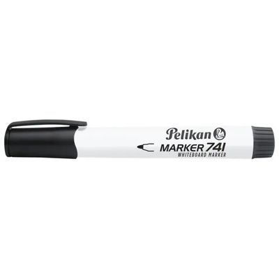 Pelikan 741 Pennarelli Neri per Lavagna Bianca, Confezione da 10