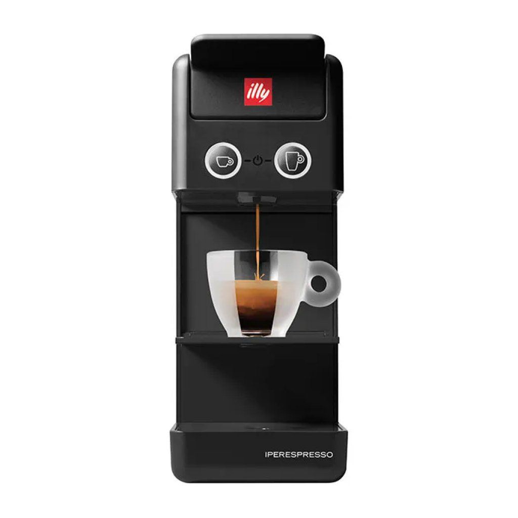 Illy Y3.3 Macchina da caffè a capsule Iperespresso, 19 bar, 1250 W, nera