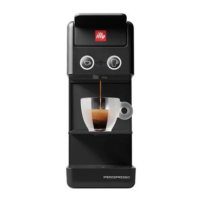 Illy Y3.3 Macchina da caffè a capsule Iperespresso, 19 bar, 1250 W, nera