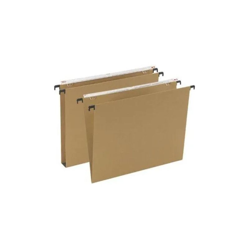 Bertesi 060-390BETAB1 – Cartelle sospese Avana, fondo V, interasse 39 cm, confezione da 50