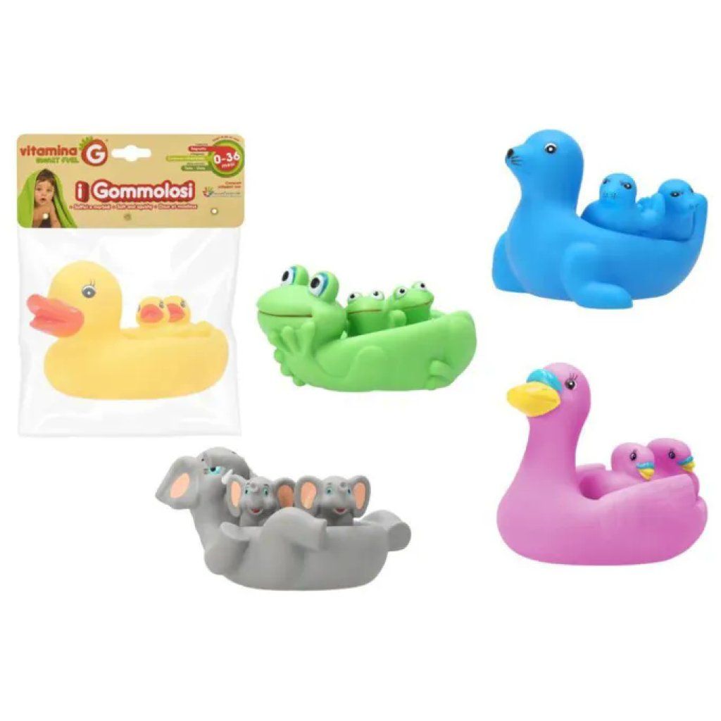 Globo Vitamin G Gommolosi – Set di 3 animaletti da bagnetto Globo Vitamin G Gommolosi – Set di 3 animaletti da bagnetto