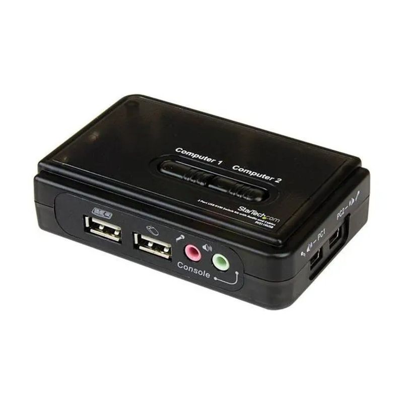 STARTECH.COM StarTech SV211KUSB Switch KVM 2 Porte VGA USB con Audio e Cavi Risoluzione 2048x1536 colore Nero STARTECH.COM StarTech SV211KUSB Switch KVM 2 Porte VGA USB con Audio e Cavi Risoluzione 2048x1536 colore Nero