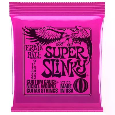Ernie Ball Super Slinky 2223 – Corde per Chitarra Elettrica 9-42 Ernie Ball Super Slinky 2223 – Corde per Chitarra Elettrica 9-42