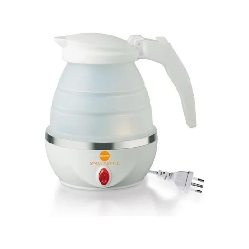 MACOM 862 Space Kettle – Bollitore Elettrico Pieghevole da Viaggio 0,8 L, 1100 W, Bianco