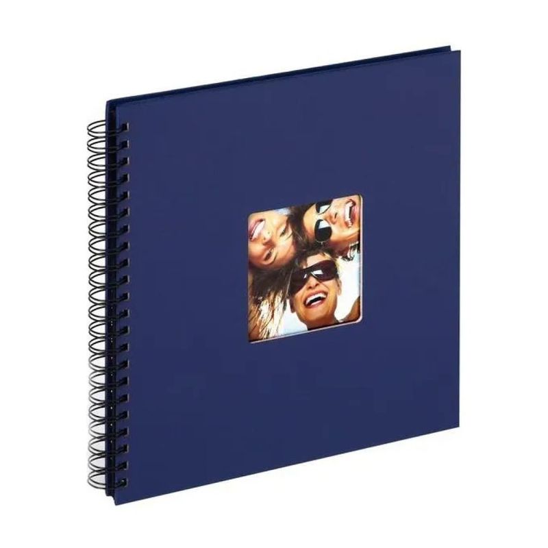 Walther Fun Album Fotografico Blu a Spirale, 30 × 30 cm, 50 Pagine Nere