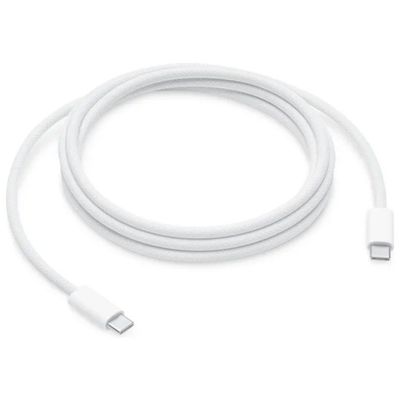 Apple Cavo USB-C intrecciato 240 W, 2 m, bianco Apple Cavo USB-C intrecciato 240 W, 2 m, bianco