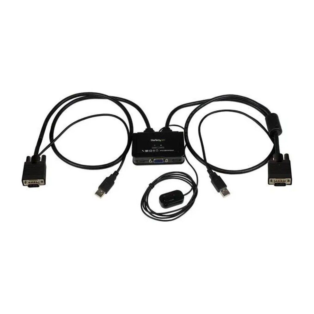 StarTech.com SV211USB Switch Commutatore KVM USB VGA a 2 porte Alimentato via USB con Pulsante di Commutazione