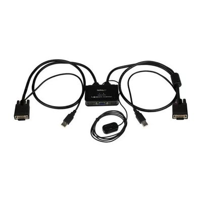 StarTech.com SV211USB Switch Commutatore KVM USB VGA a 2 porte Alimentato via USB con Pulsante di Commutazione StarTech.com SV211USB Switch Commutatore KVM USB VGA a 2 porte Alimentato via USB con Pulsante di Commutazione