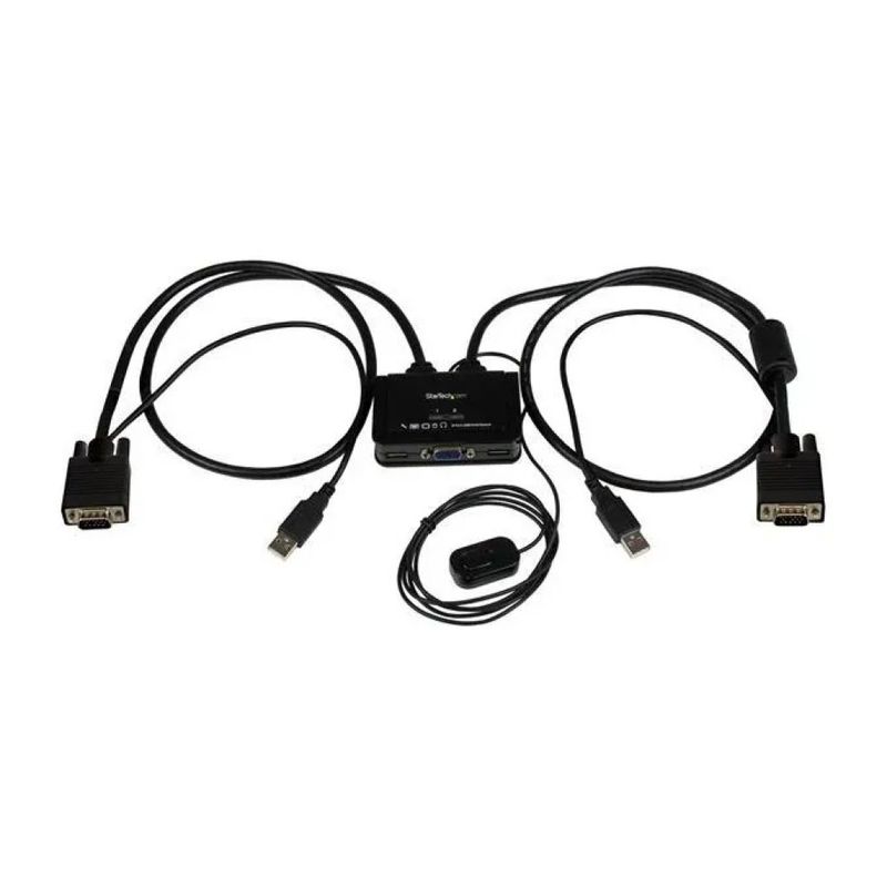 StarTech.com SV211USB Switch Commutatore KVM USB VGA a 2 porte Alimentato via USB con Pulsante di Commutazione StarTech.com SV211USB Switch Commutatore KVM USB VGA a 2 porte Alimentato via USB con Pulsante di Commutazione