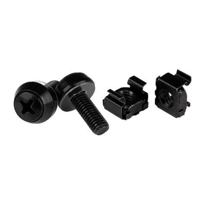StarTech.com CABSCREWM6B – Kit viti M6 e dadi a gabbia per rack StarTech.com CABSCREWM6B – Kit viti M6 e dadi a gabbia per rack
