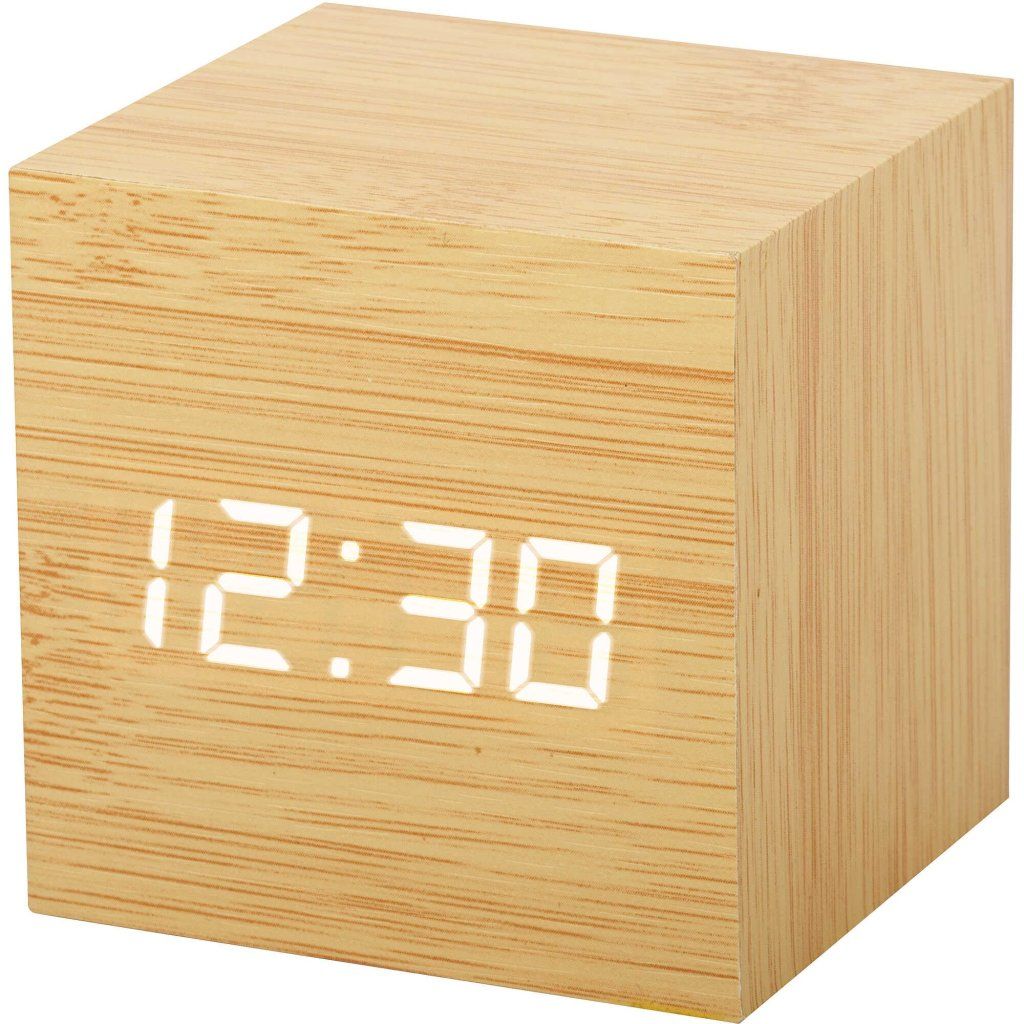 Lowell JD-9537 Sveglia Digitale LED effetto Legno Naturale