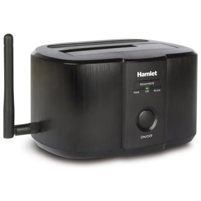 Hamlet HXDDWIFI Docking Station Wi-Fi per Hard Disk SATA 2,5 e 3,5 pollici Hamlet HXDDWIFI Docking Station Wi-Fi per Hard Disk SATA 2,5 e 3,5 pollici