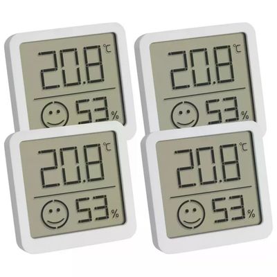 TFA-Dostmann Kit 4 Termoigrometri Digitali Bianchi
