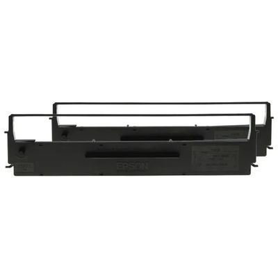 Epson C13S015647 Nastro Nero Dual Pack per Stampanti a Matrice di Punti