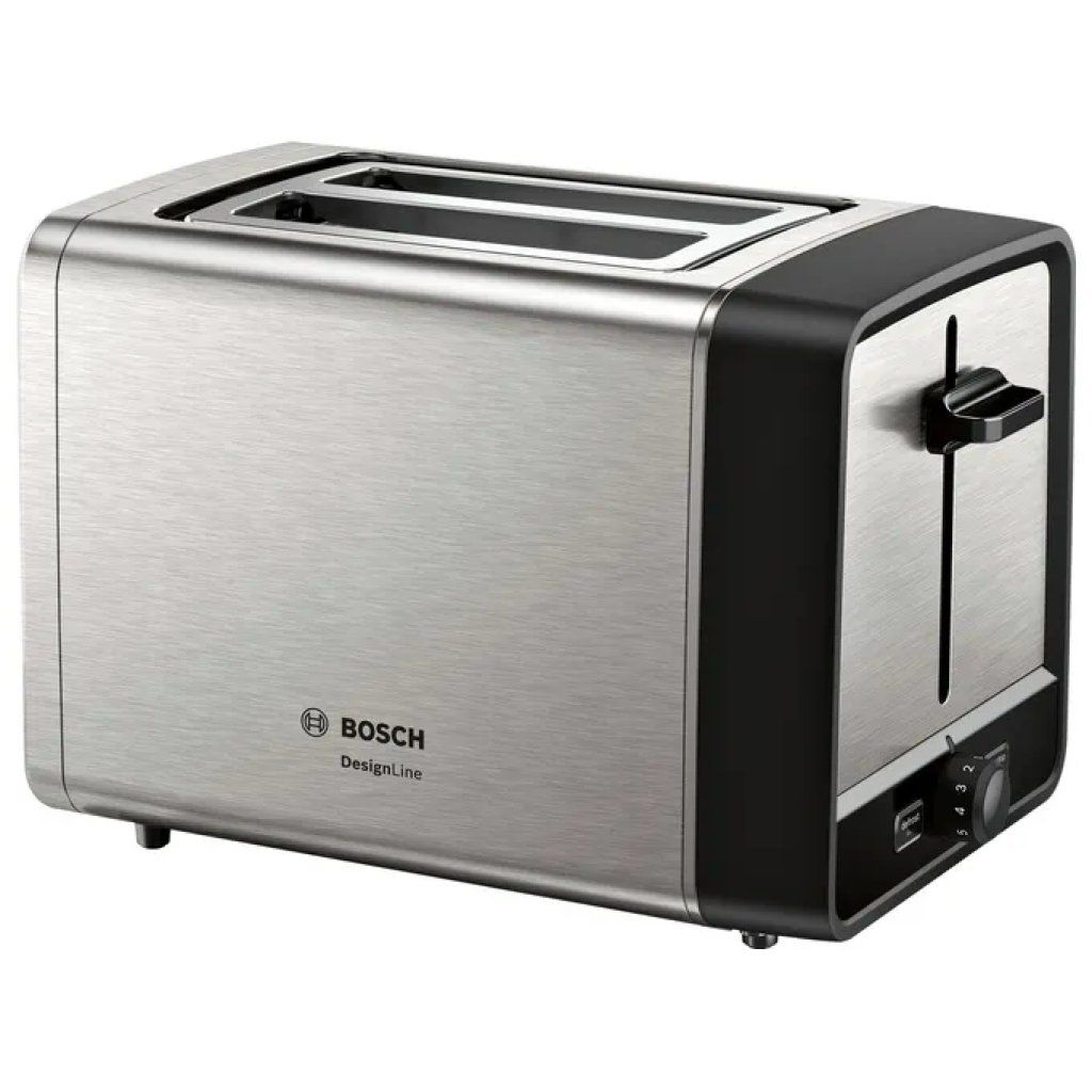 Bosch TAT5P420 Tostapane 2 Fessure 970 W Argento e Nero