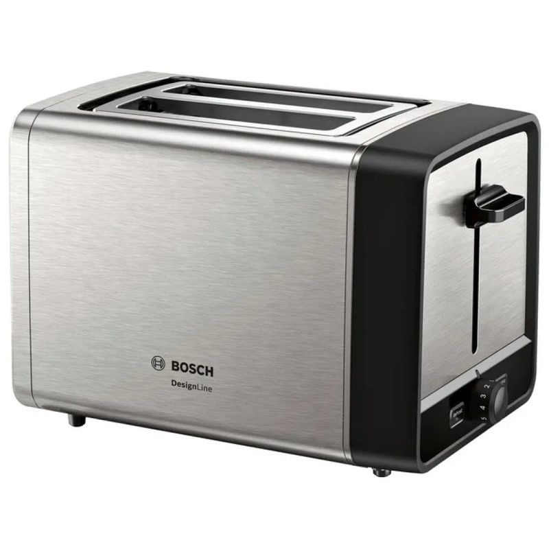 Bosch TAT5P420 Tostapane 2 Fessure 970 W Argento e Nero