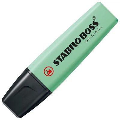 STABILO BOSS ORIGINAL – 10 evidenziatori verde menta pastello STABILO BOSS ORIGINAL – 10 evidenziatori verde menta pastello