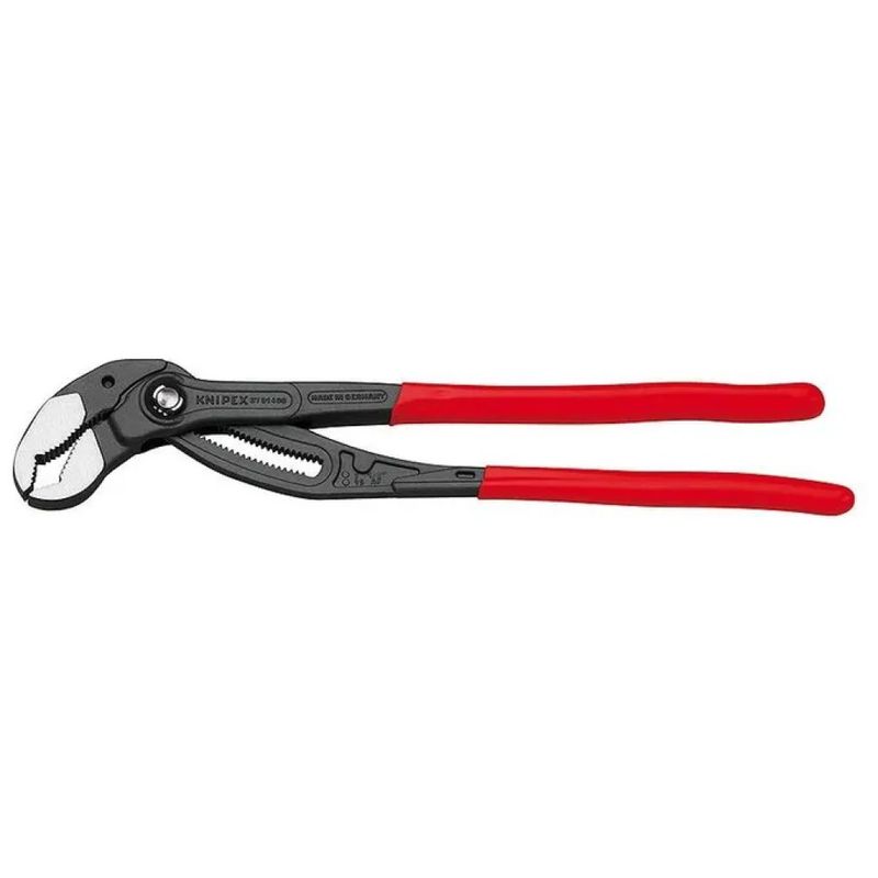 KNIPEX 87 01 400 Cobra XL Pinza Regolabile per Tubi e Dadi 400 mm con Regolazione Fine in 27 Posizioni e