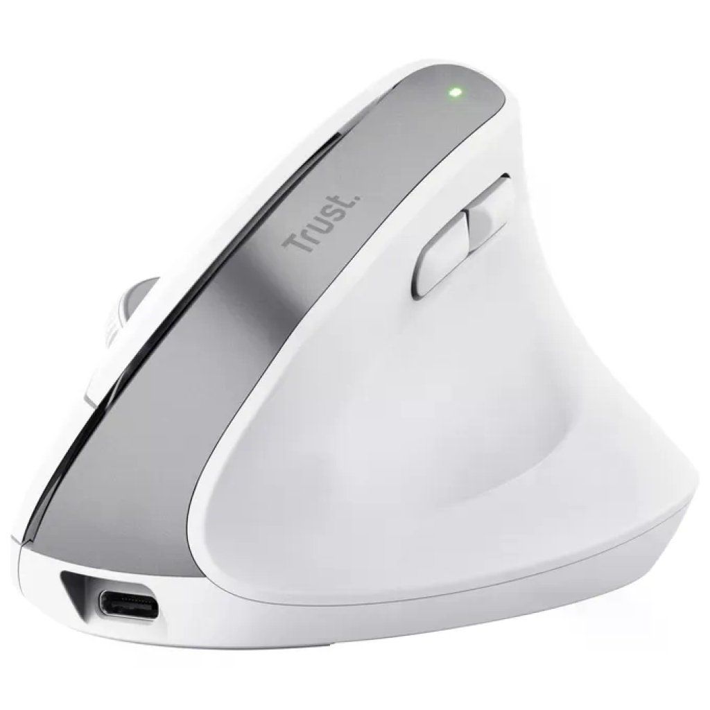 Trust Bayo+ Mouse Verticale Ergonomico Wireless Bianco Trust Bayo+ Mouse Verticale Ergonomico Wireless Bianco